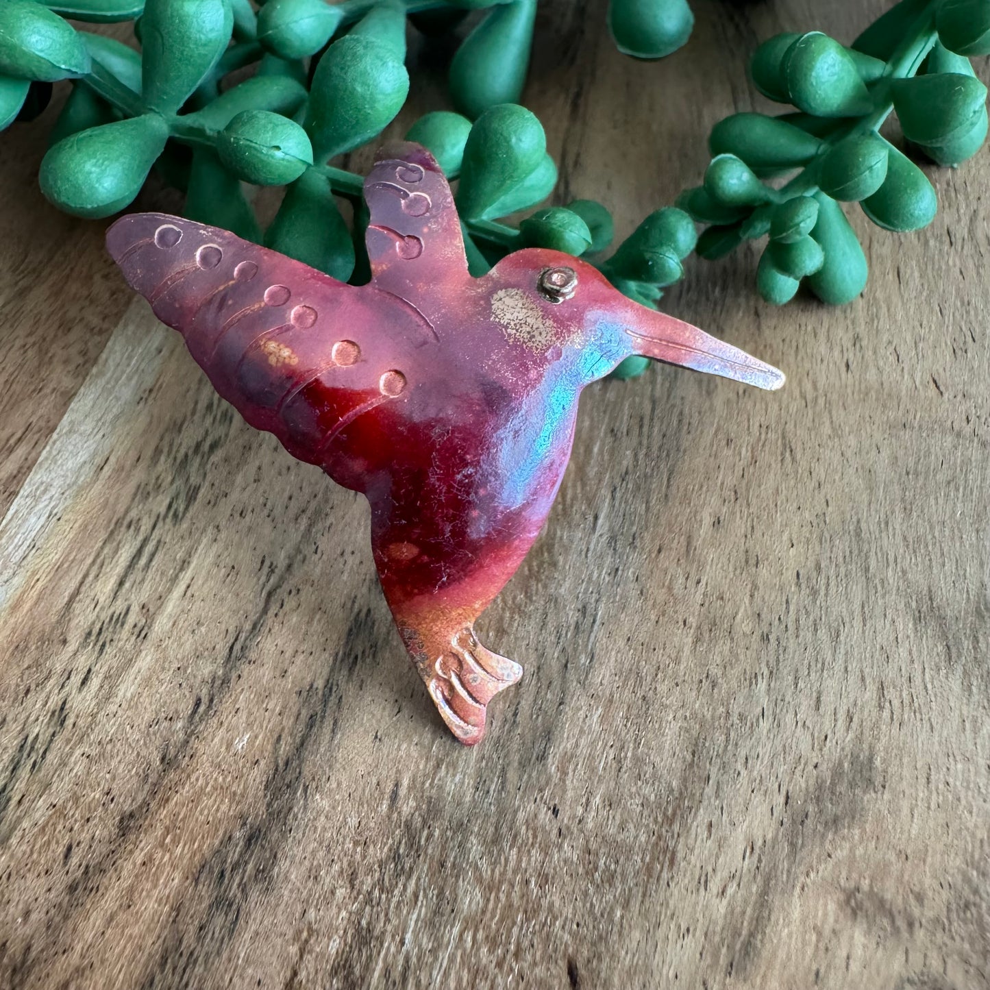 Small Copper Hummingbird Pendant by Patricia Healey PH11