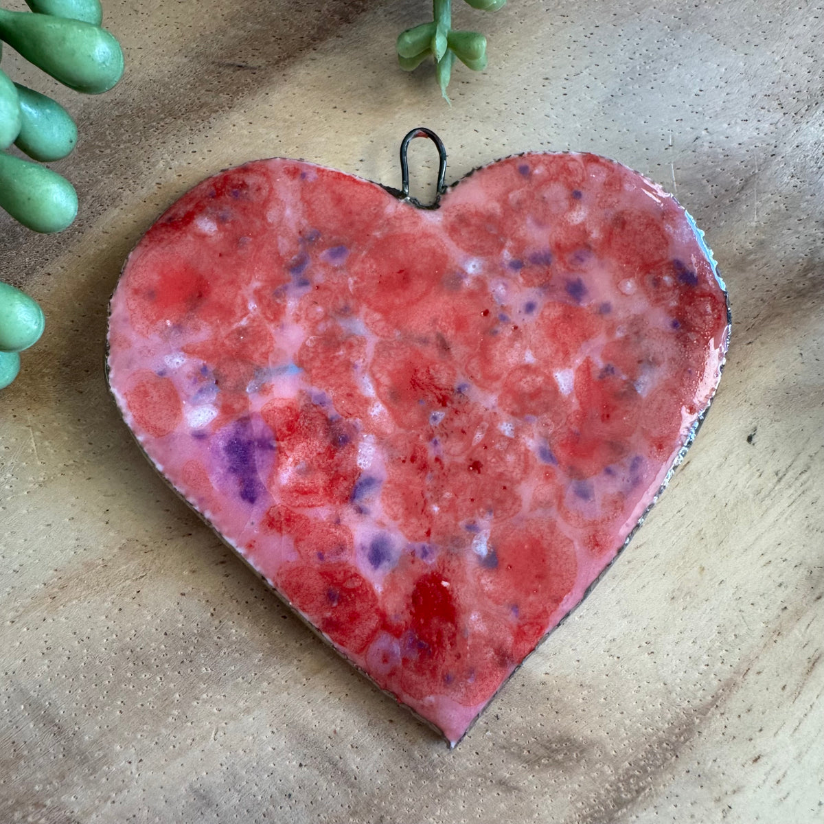 Artisan Ceramic Heart Pendant by Molly Perry MP01