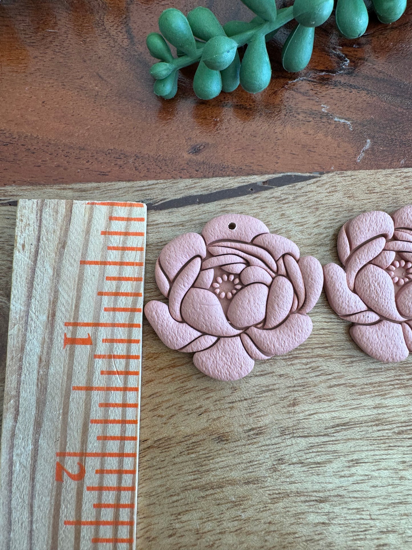 Peony Pendant Pair