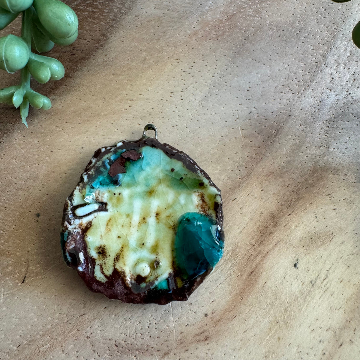 Artisan Ceramic Organic Pendant by Molly Perry MP19