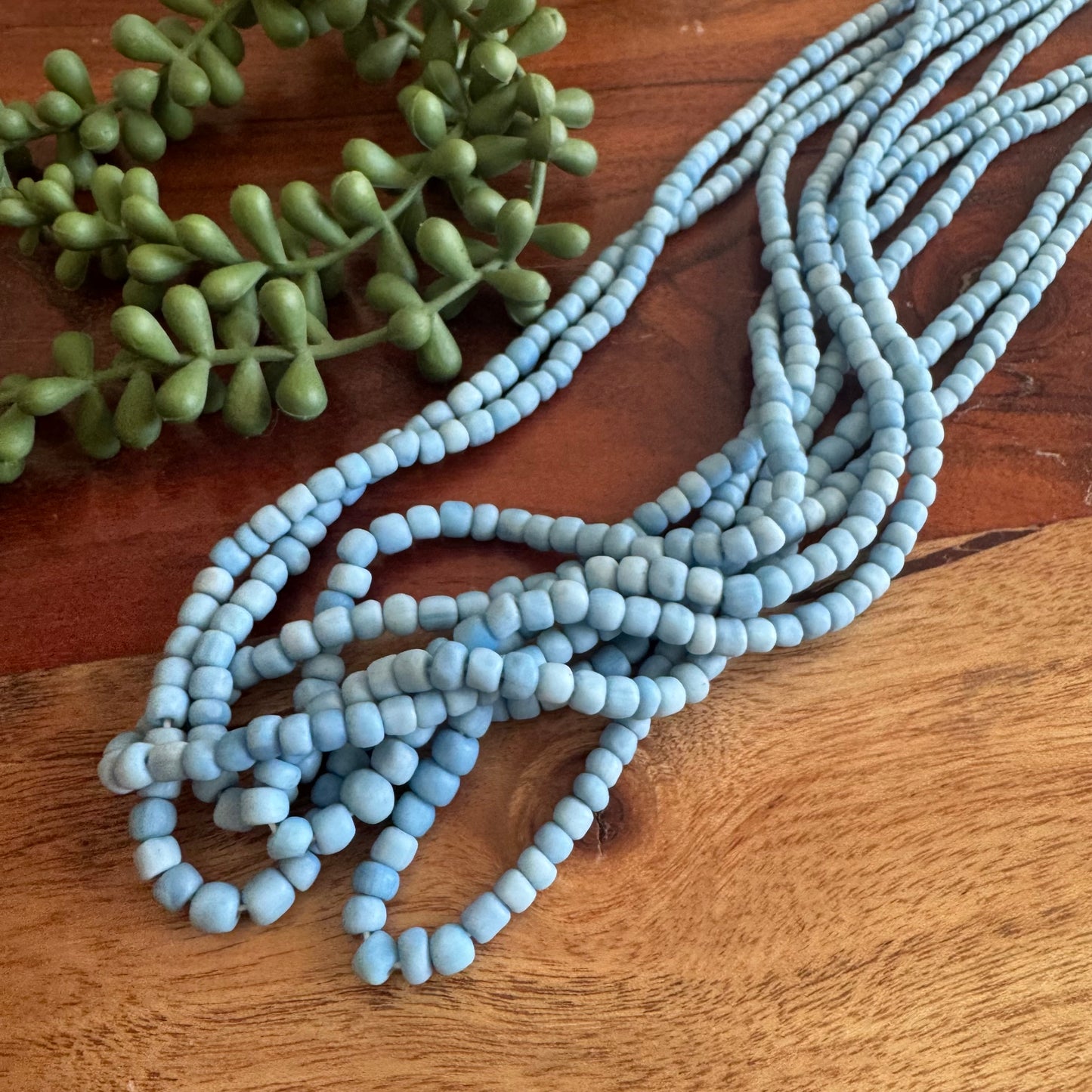 Light Blue Java Gooseberry Beads