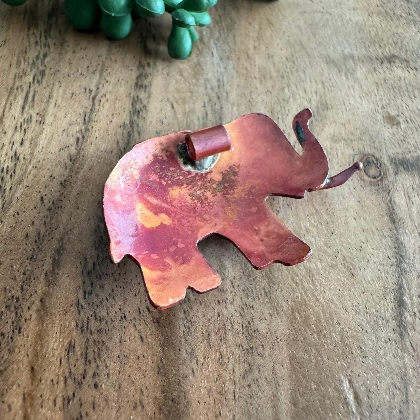 Copper Elephant Pendant by Patricia Healey PH04