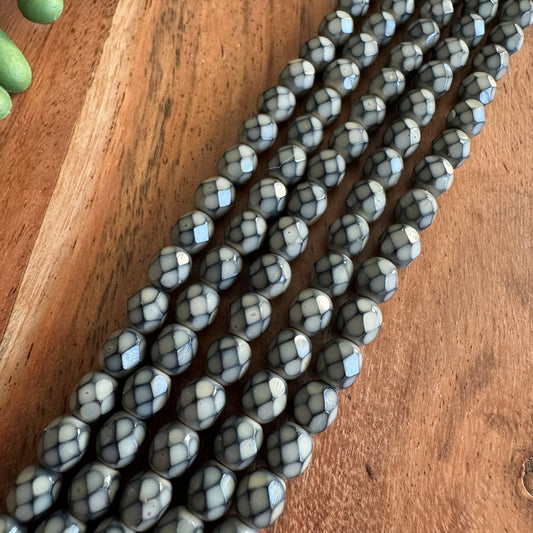 Czech Firepolish 6mm Bead Strand 25pcs