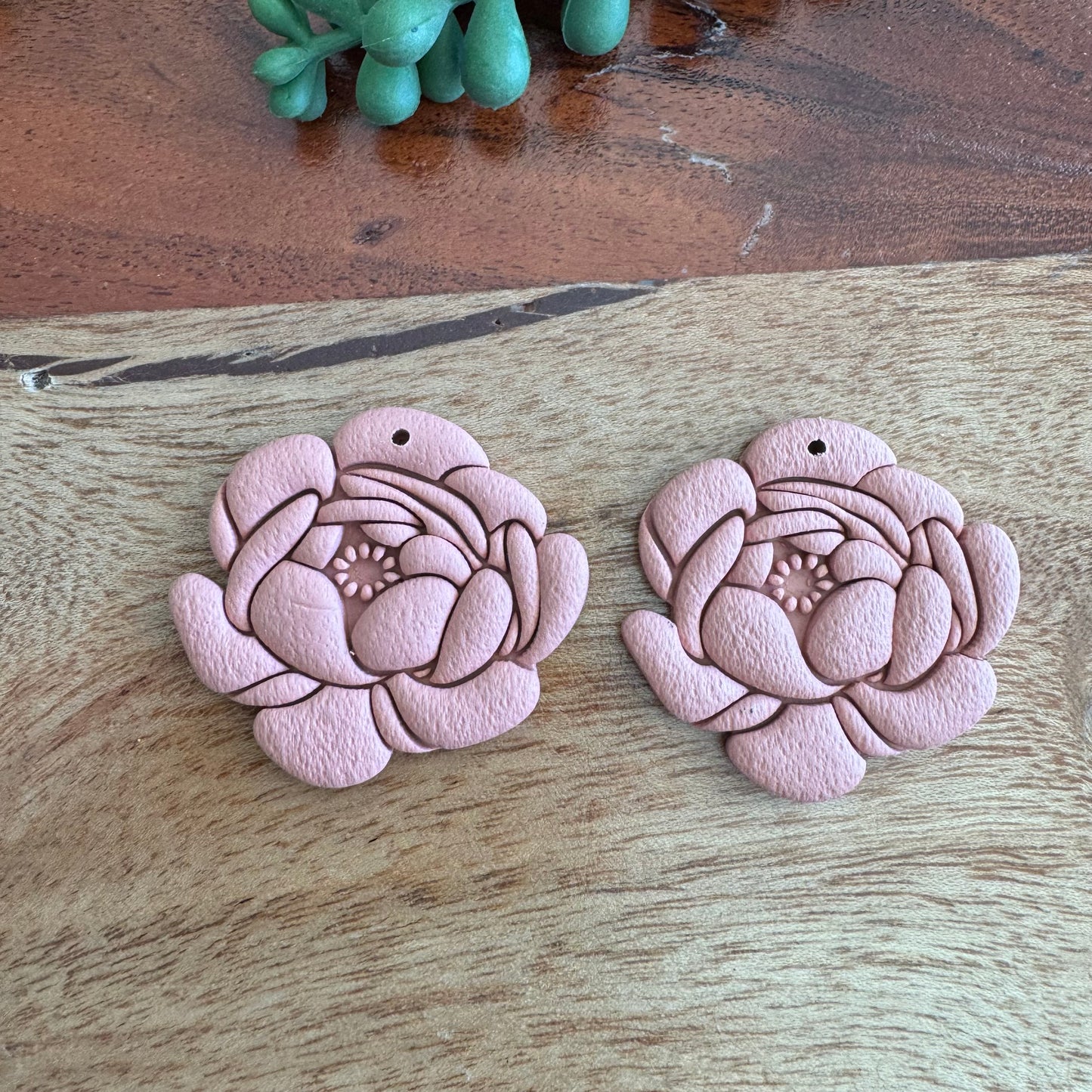 Peony Pendant Pair