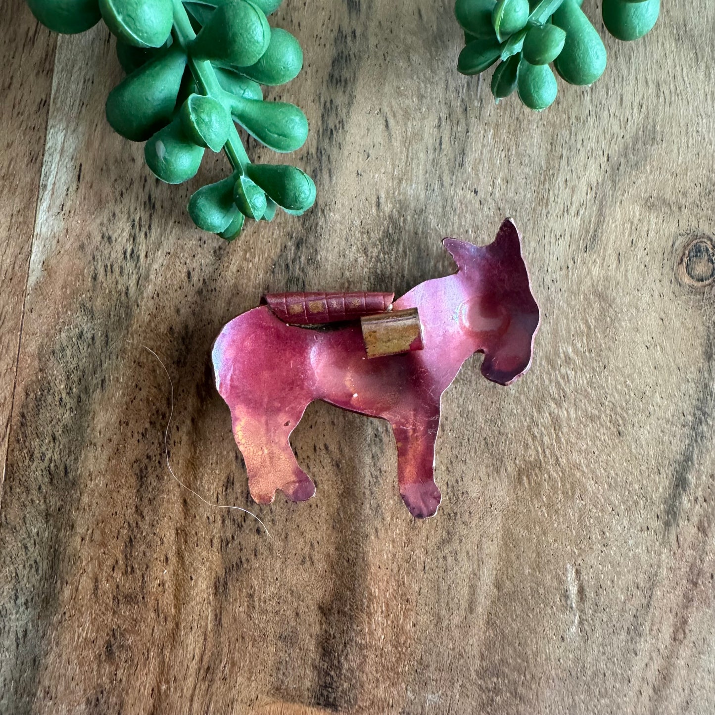 Copper Donkey Pendant by Patricia Healey