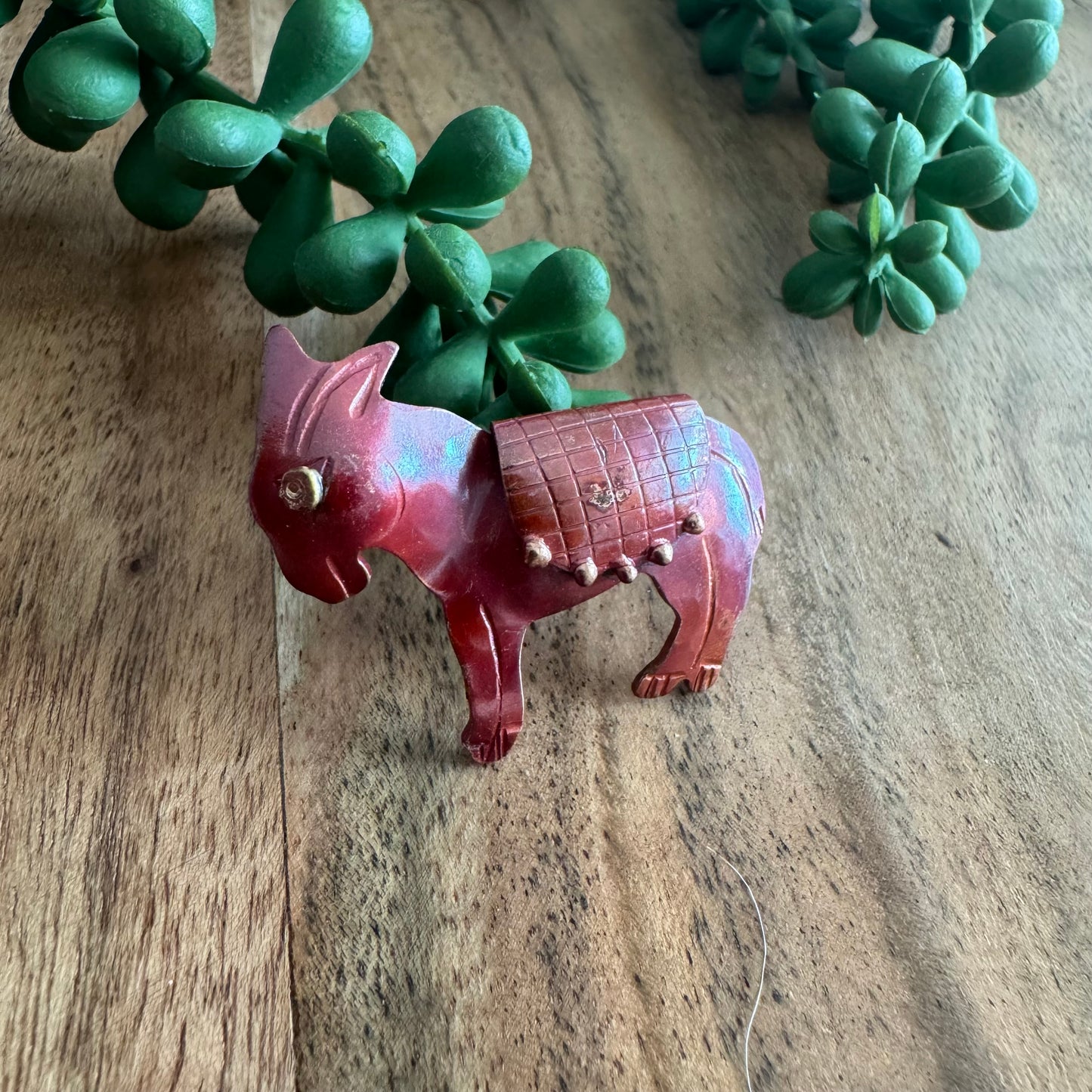 Copper Donkey Pendant by Patricia Healey