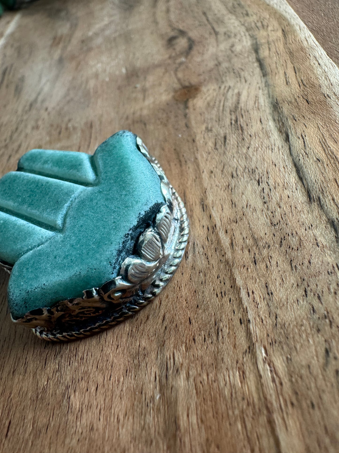 Aventurine Hamsa Pendant