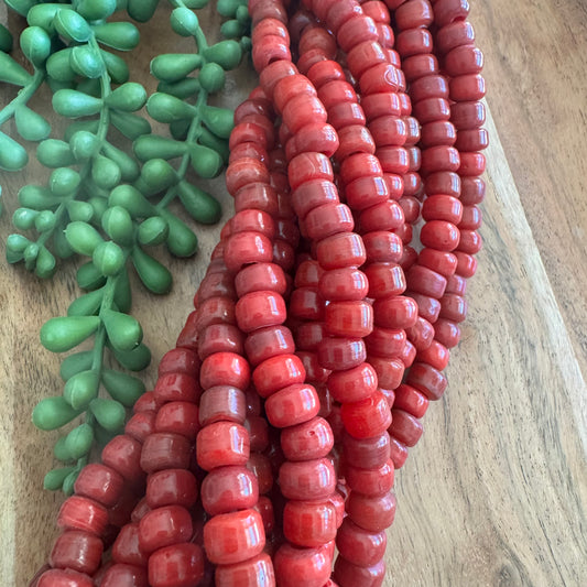 Red Crow Glass Beads (India)