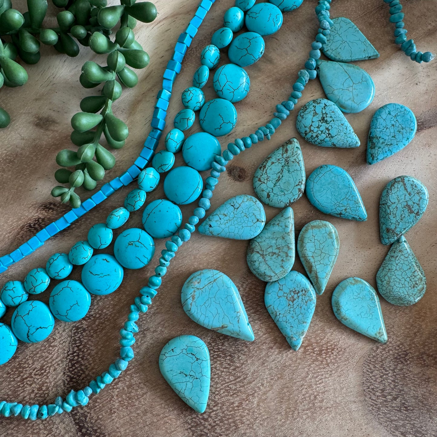 Dyed Stone Bead Lot– 4-30mm – 15–16 Inch Strands