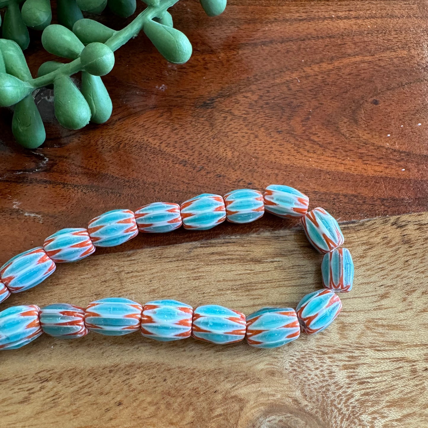 Chevron Glass Beads (India) CV05