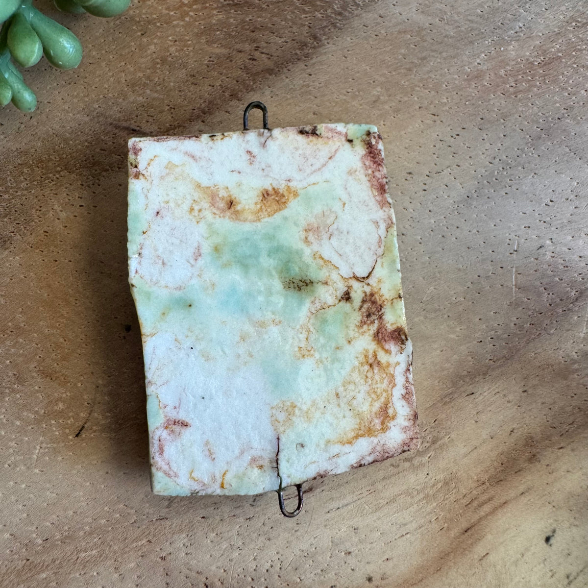 Artisan Ceramic Abstract Connector Pendant by Molly Perry MP12
