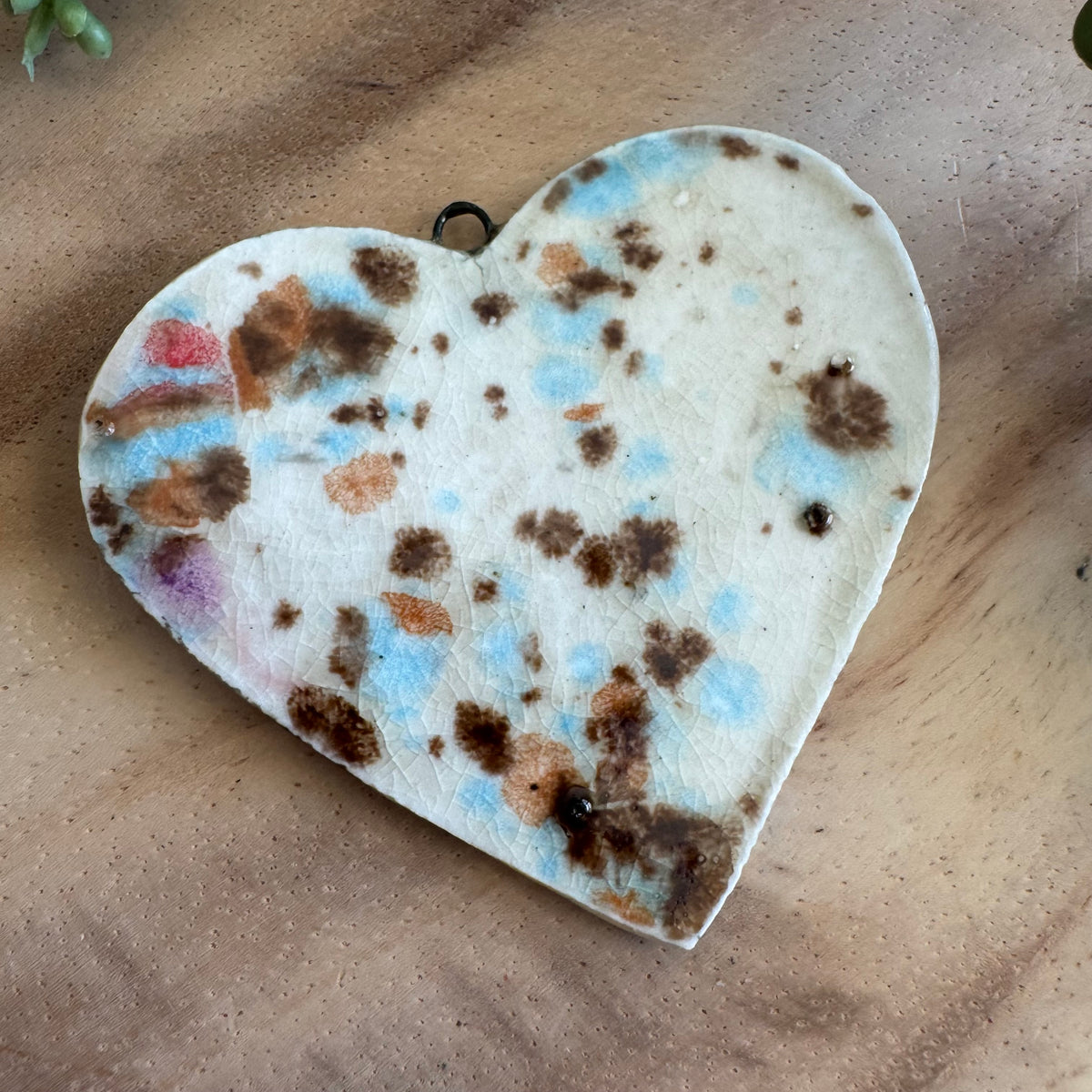Artisan Ceramic Heart Pendant by Molly Perry MP02