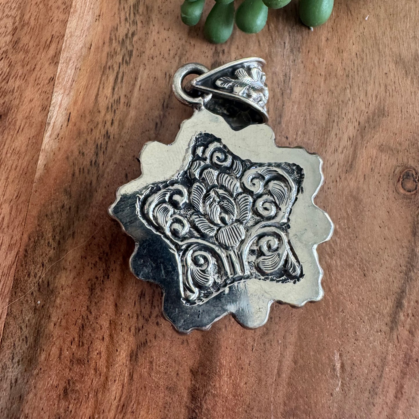 Onyx Star Pendant – Antique Silver Southwest Style SWP13