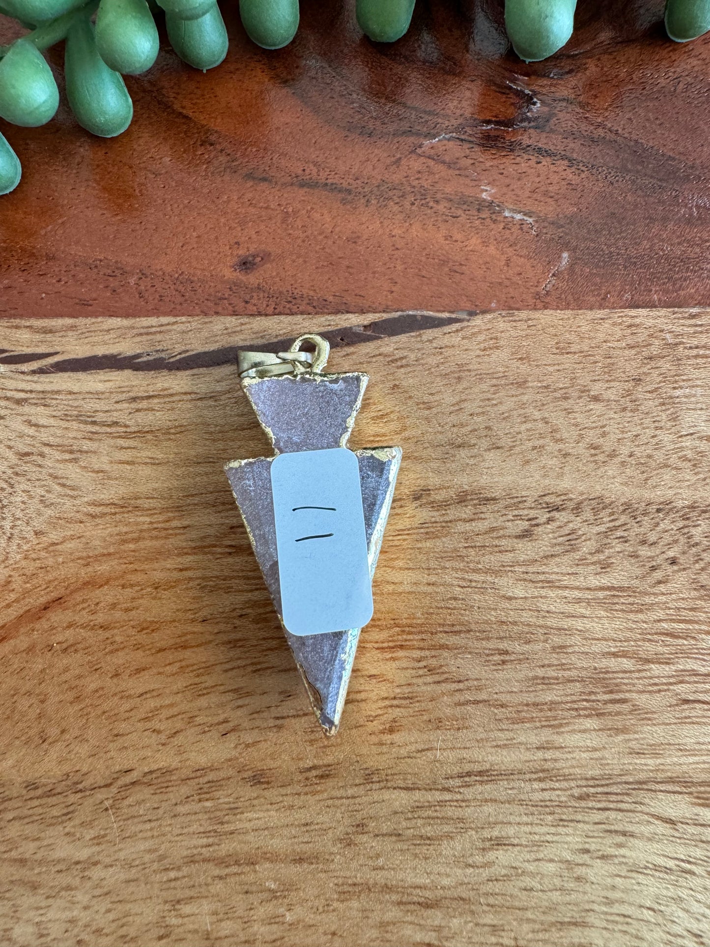 Rose Quartz Arrow Pendant