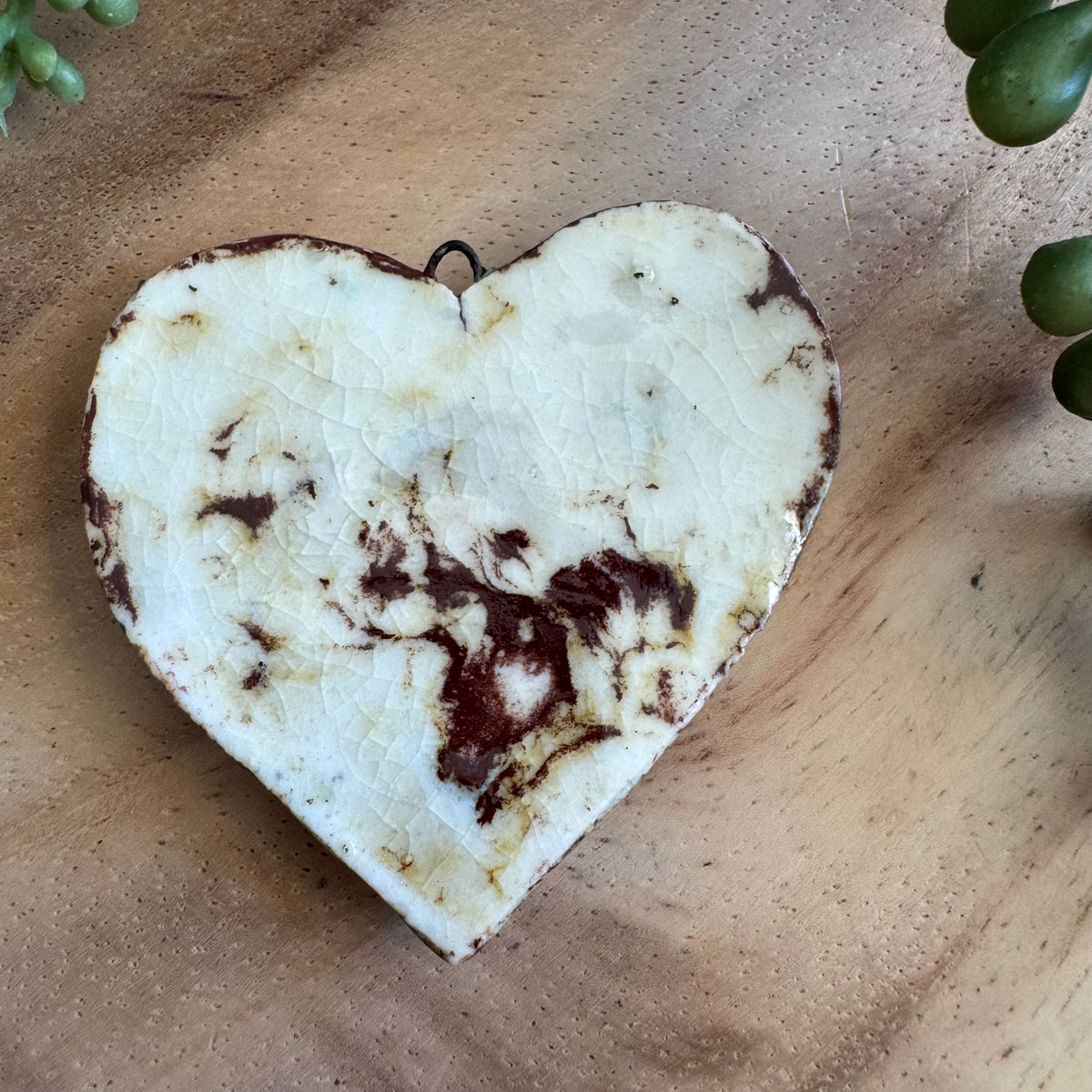 Artisan Ceramic Heart Pendant by Molly Perry MP03