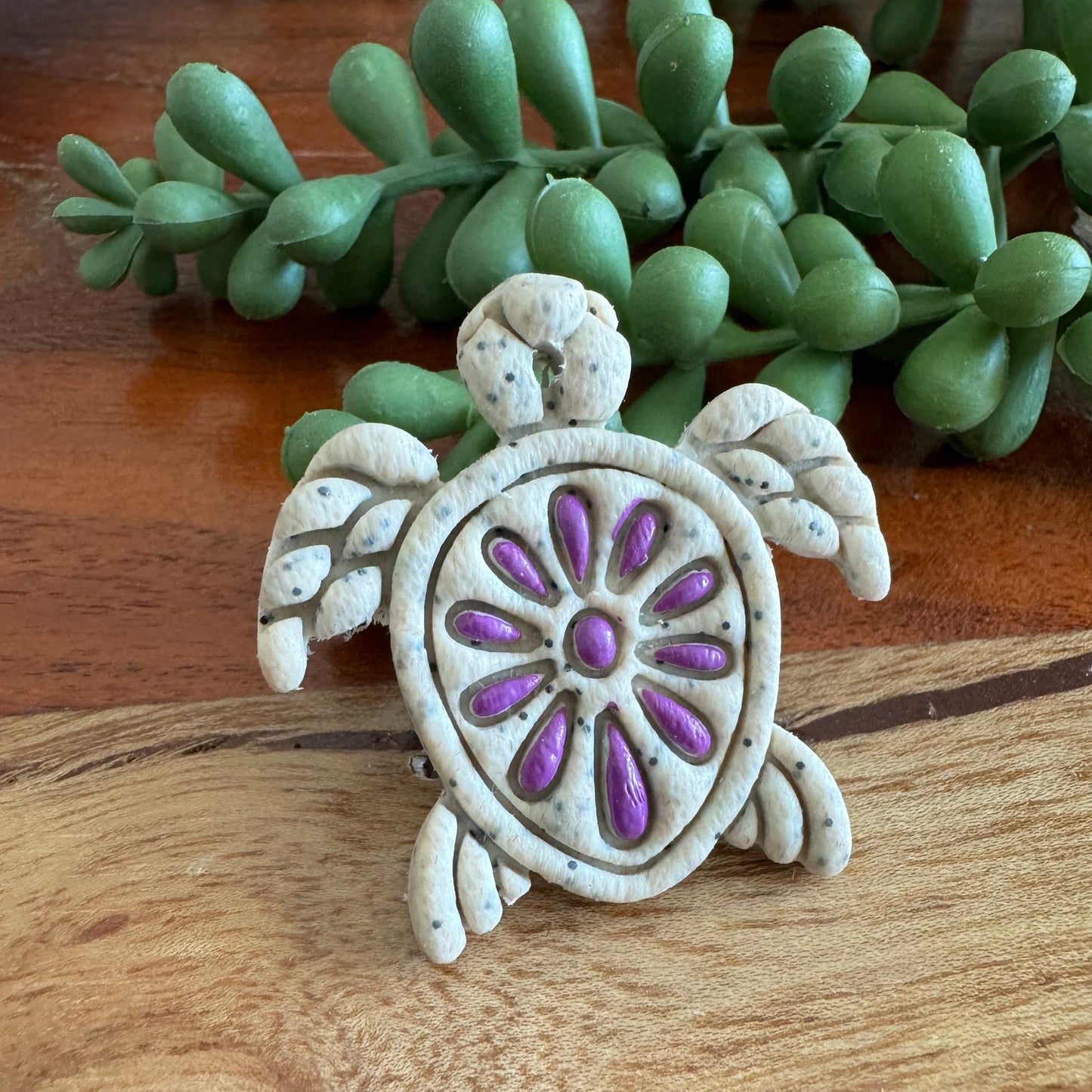 Purple Turtle Pendant