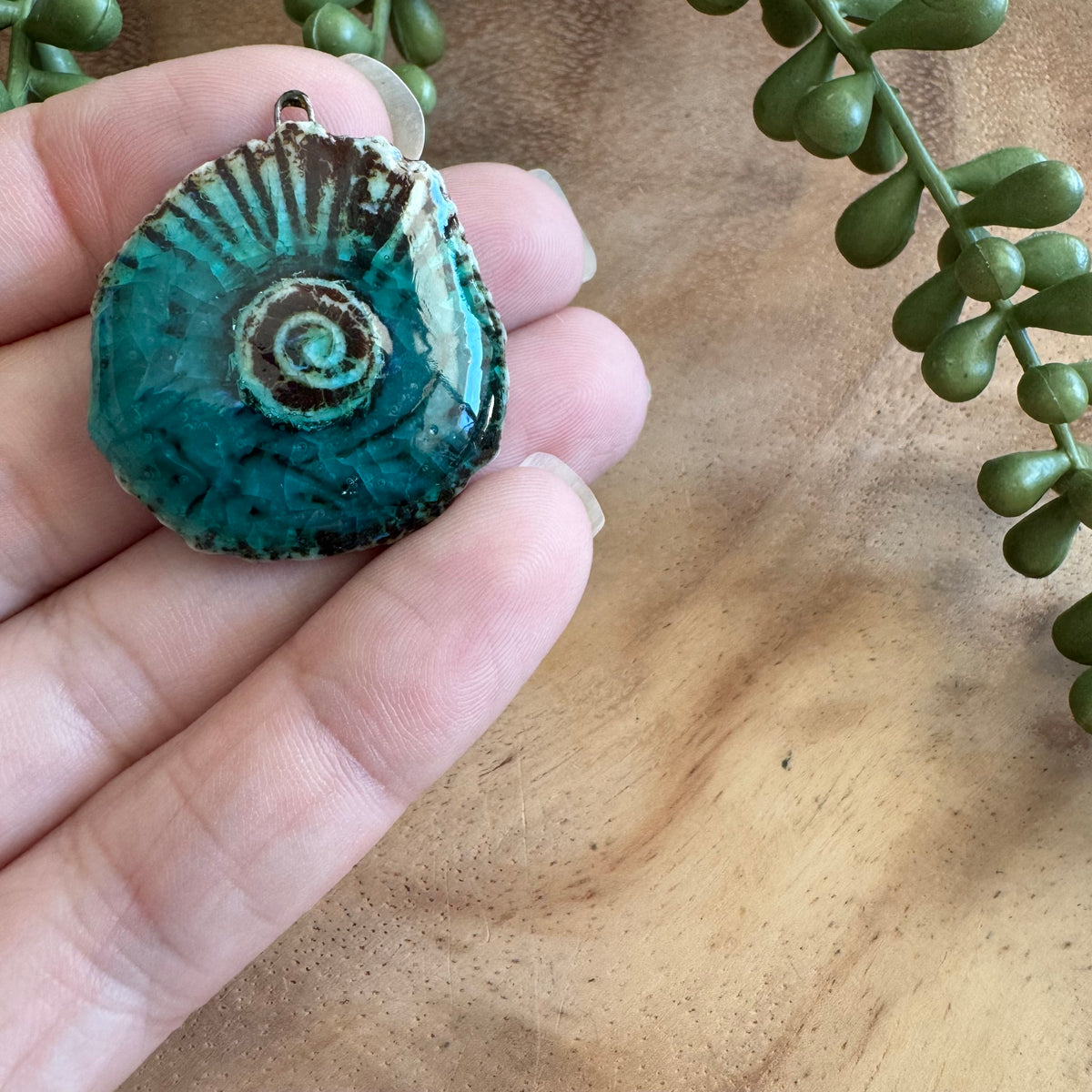 Artisan Ceramic Organic Pendant by Molly Perry MP19