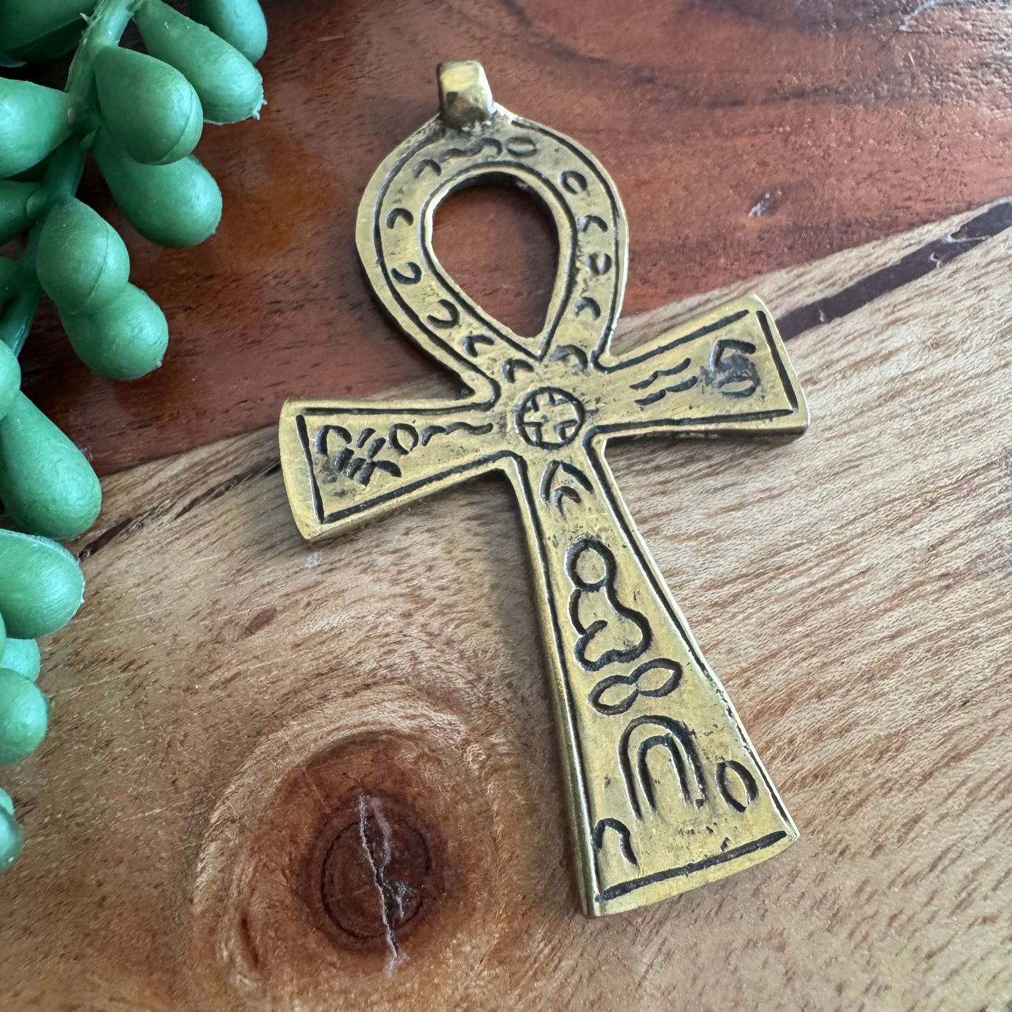 Brass Ankh Pendant