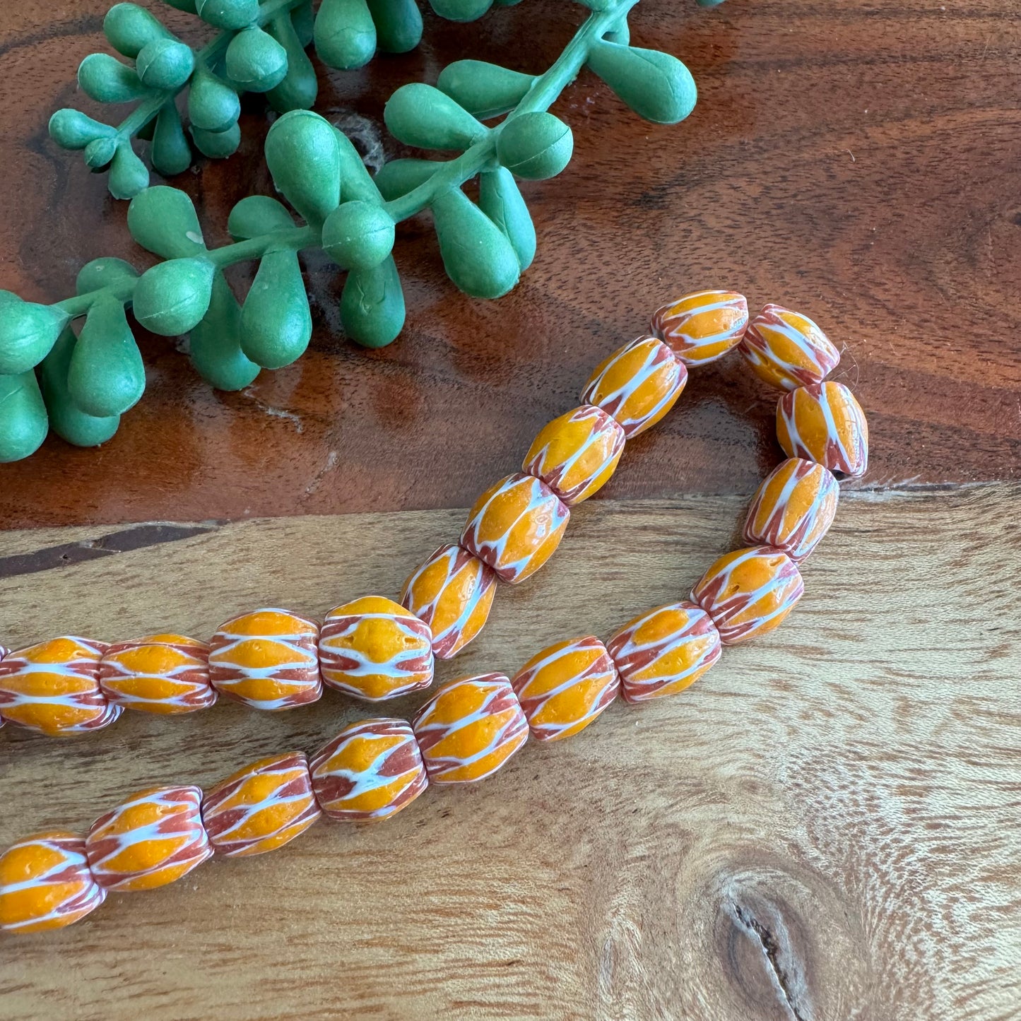 Chevron Glass Beads (India) CV04