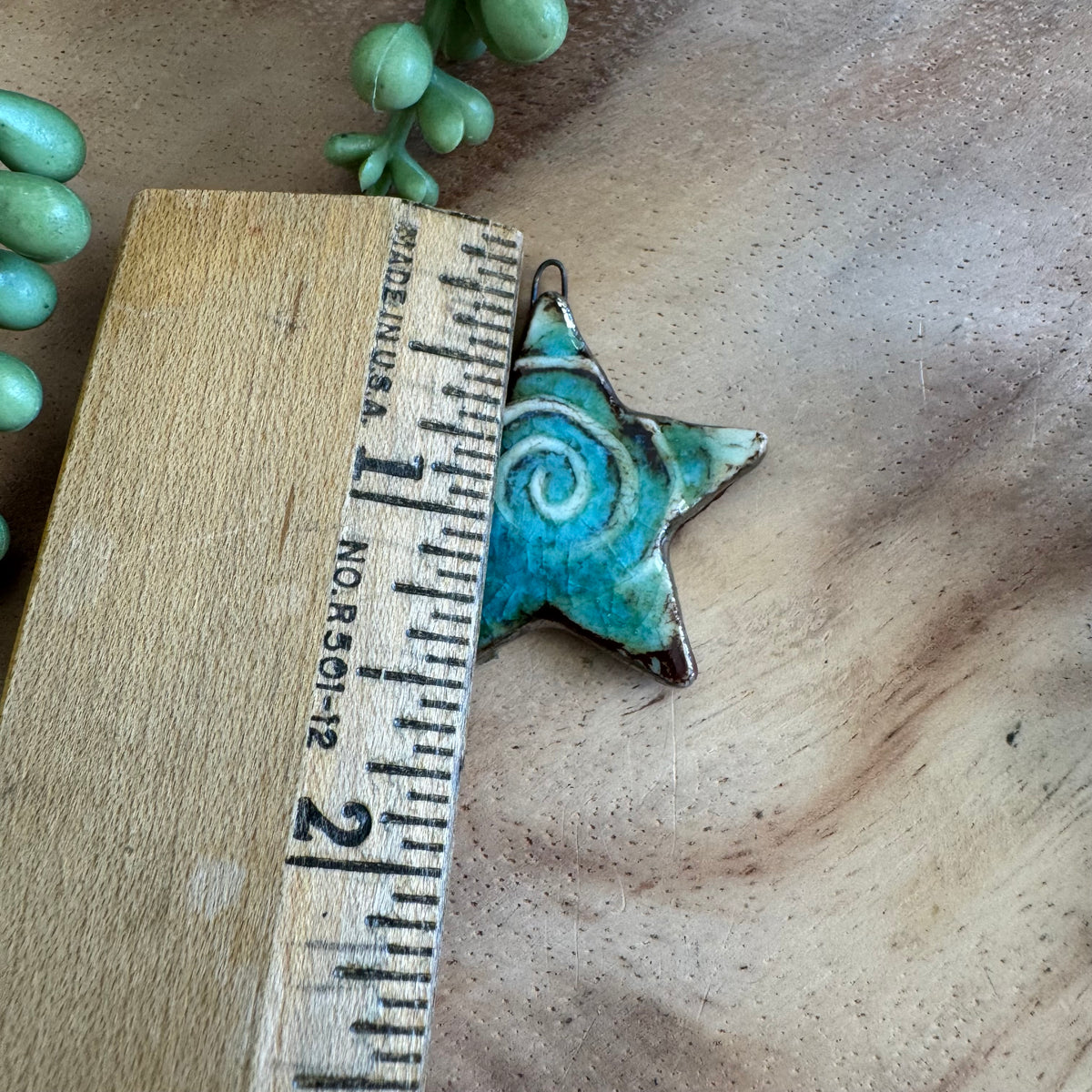 Artisan Ceramic Star Pendant by Molly Perry MP20