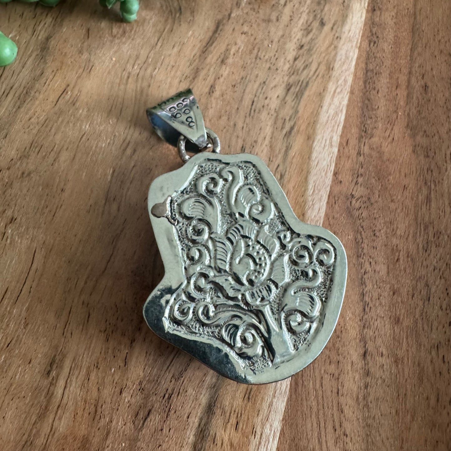 Aventurine Hamsa Pendant